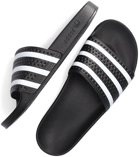 adidas heren slippers adilette|Adidas Adilette slippers zwart.